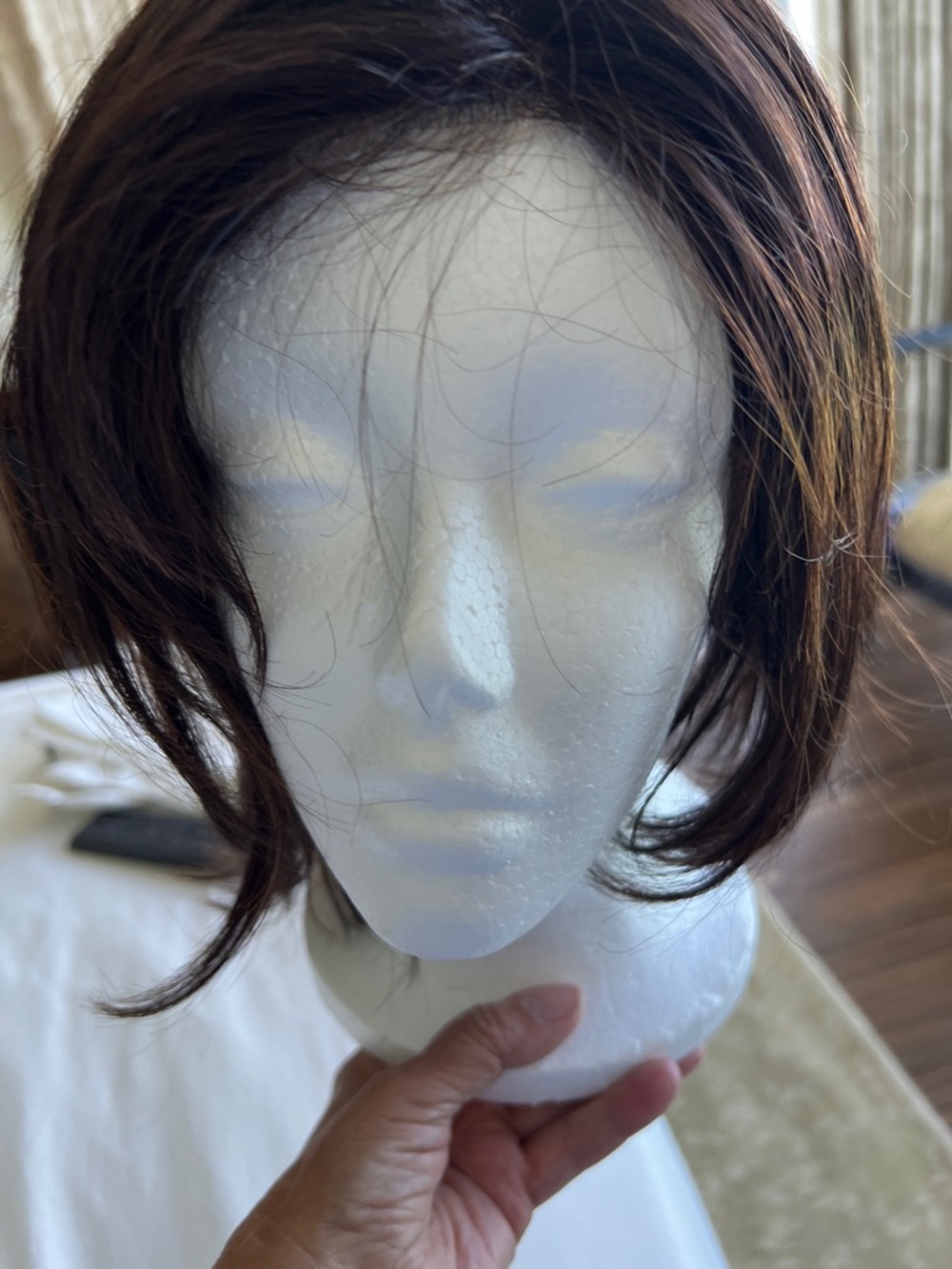 Brown Short Layered Women's Wig - Natural Look